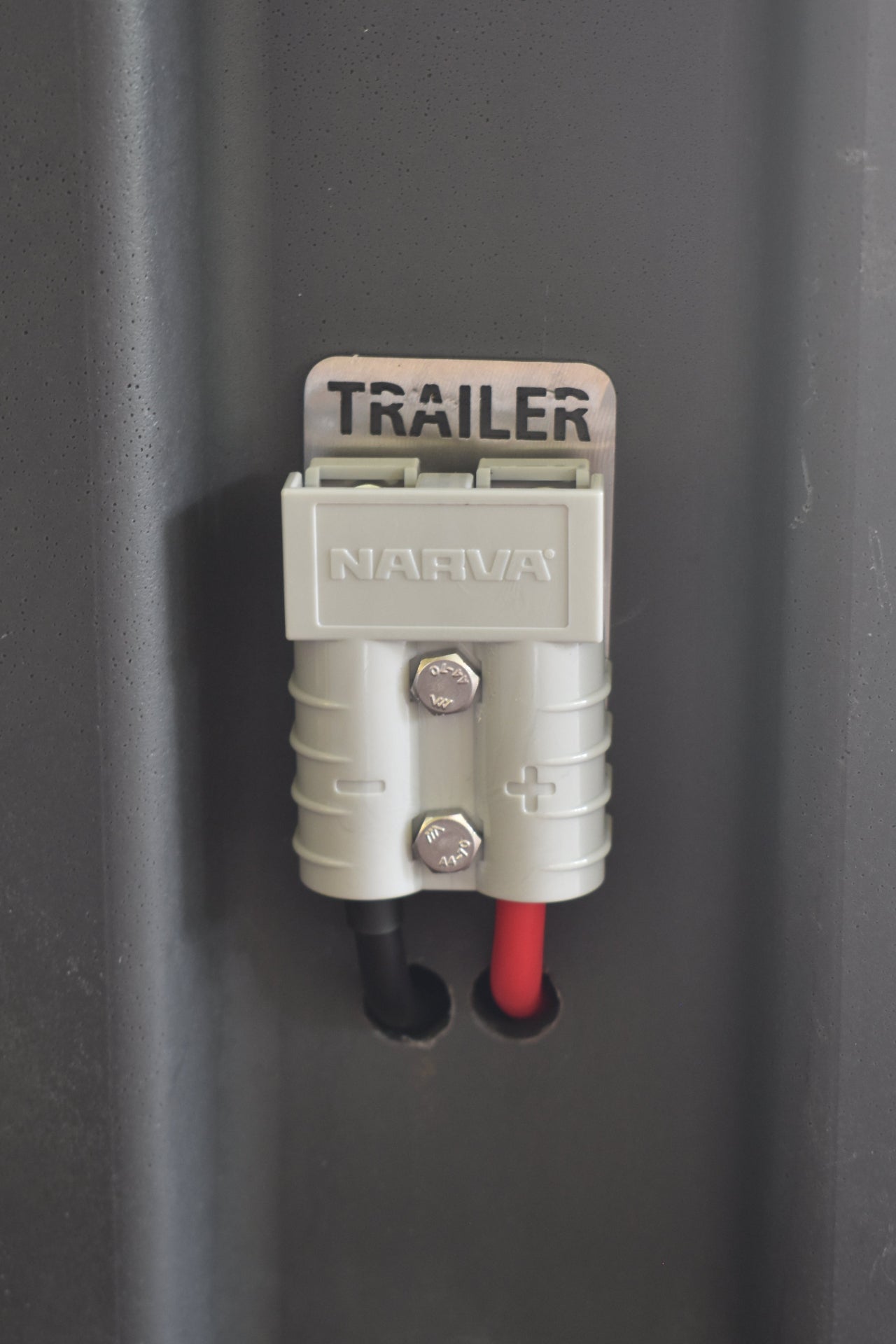 Anderson Plug Labels Stainless Steel - Trailer