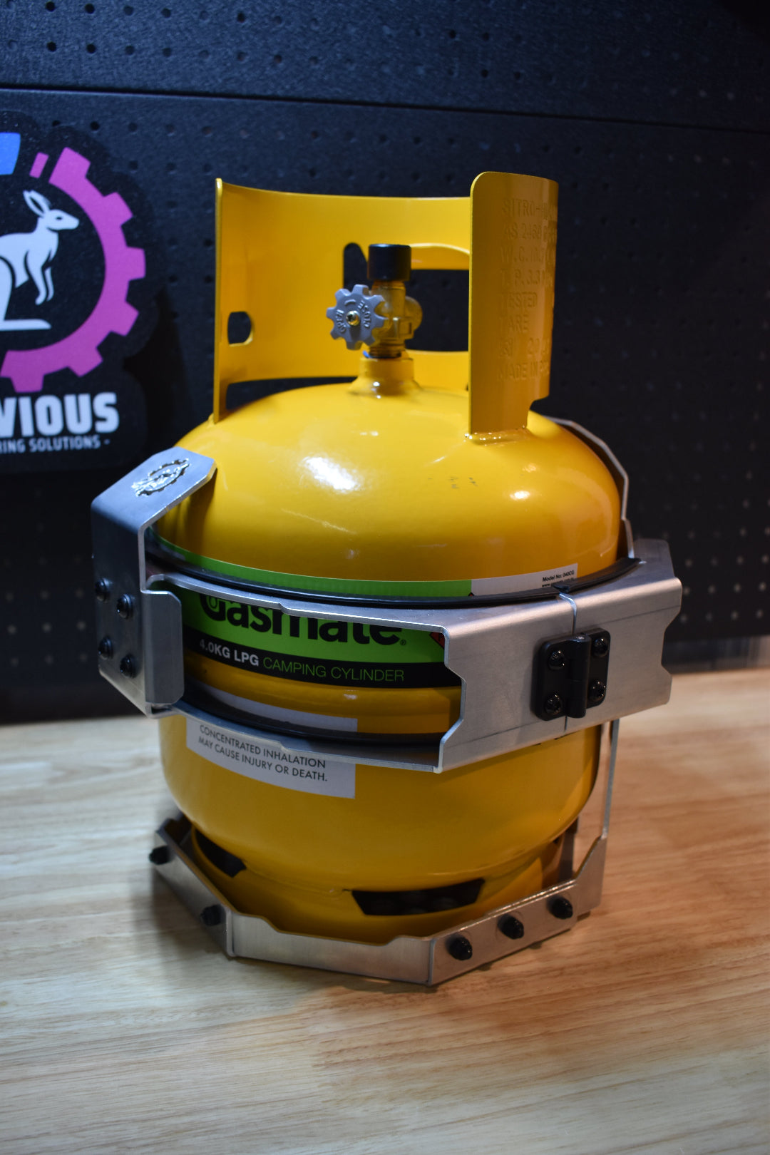 Gas Bottle Holder 4.5kg Aluminium Photo 2