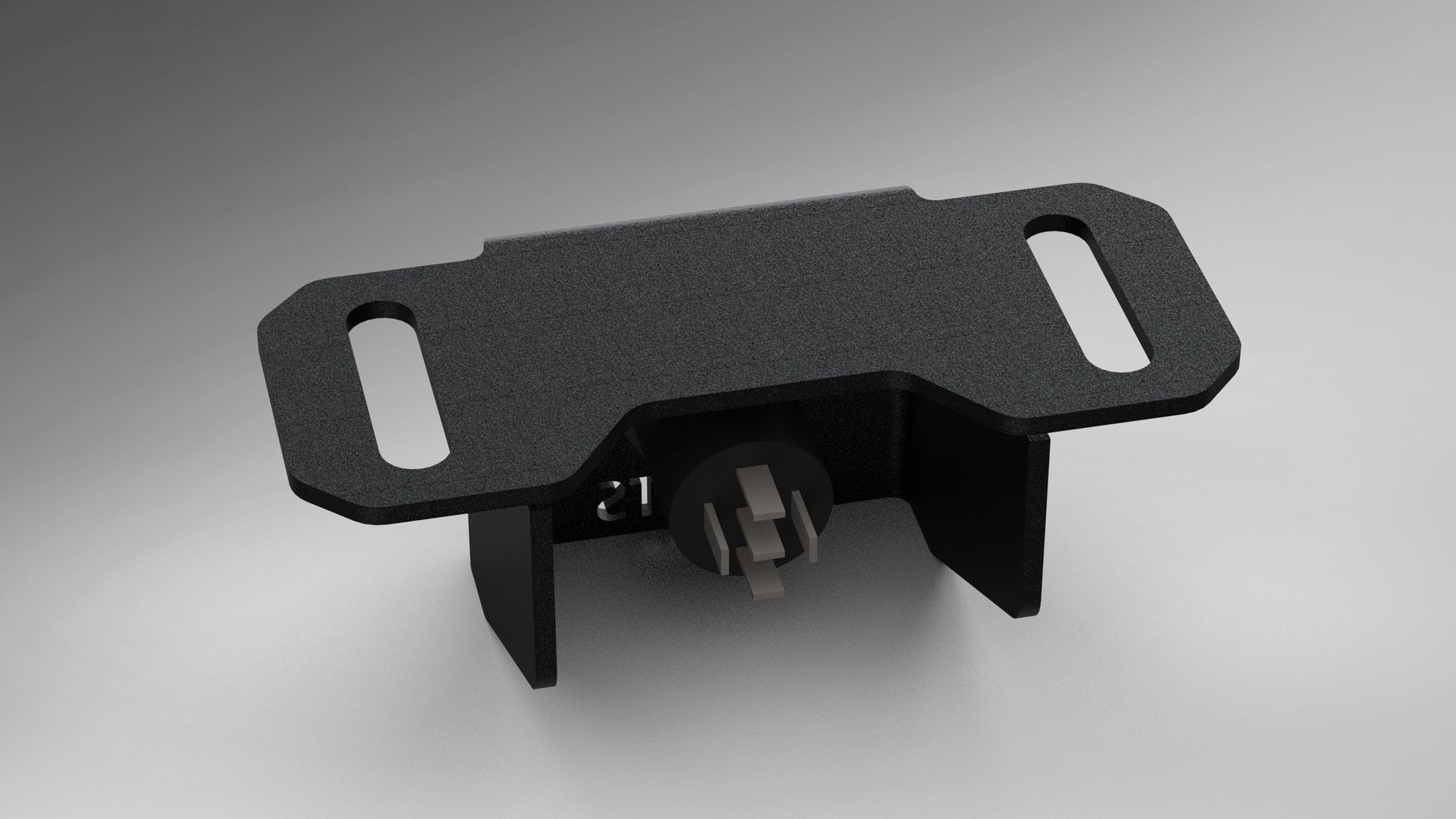 Roof Top Tent Light Switch Bracket - Powder Coated - Render3