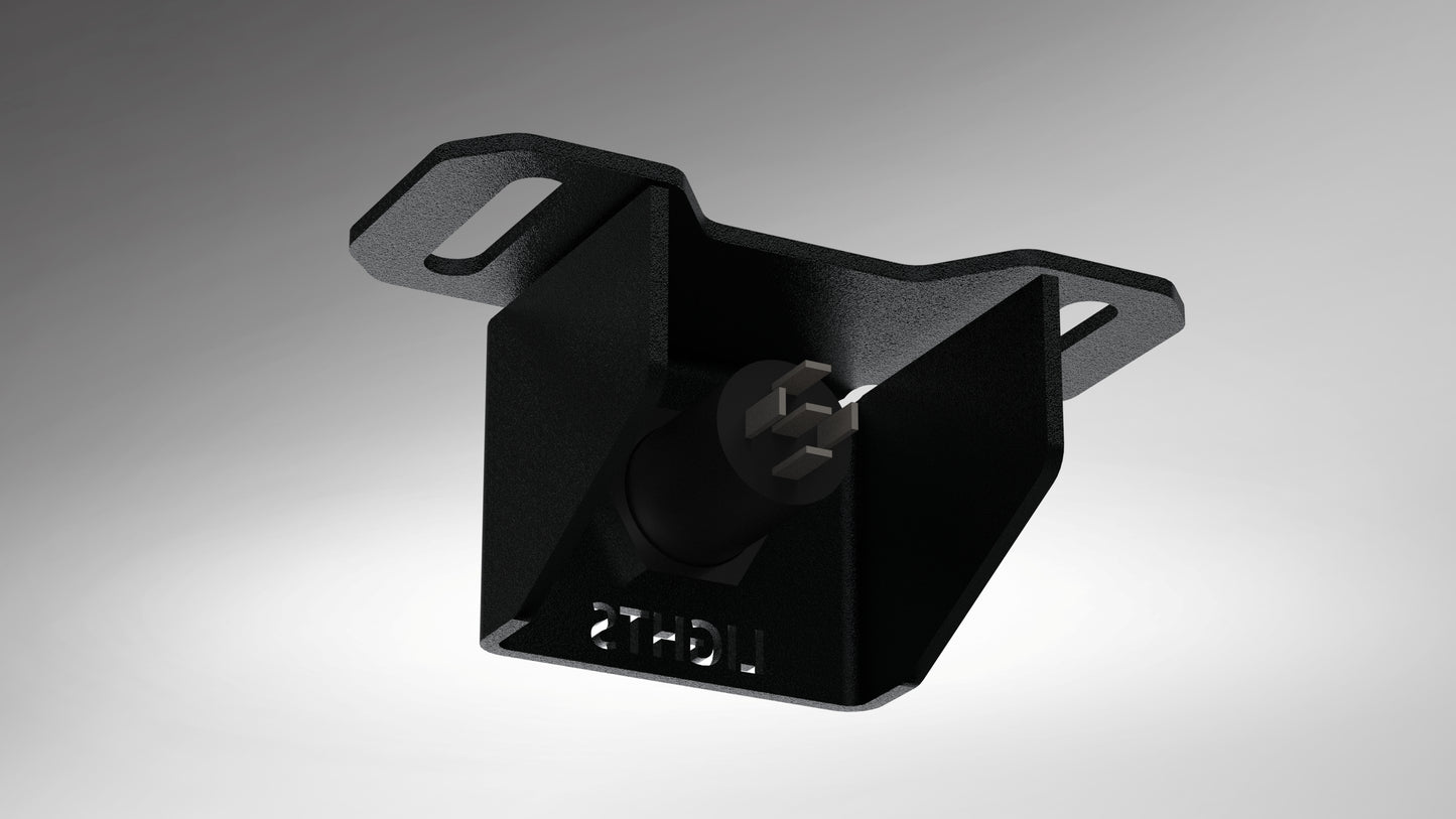 Roof Top Tent Light Switch Bracket - Powder Coated - Render4